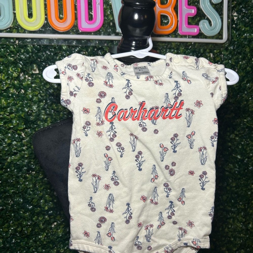 2 Carhartt Onesies 9M